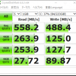Transcend SSD TS240GSSD220Sをベンチマーク（CrystalDiskMark）